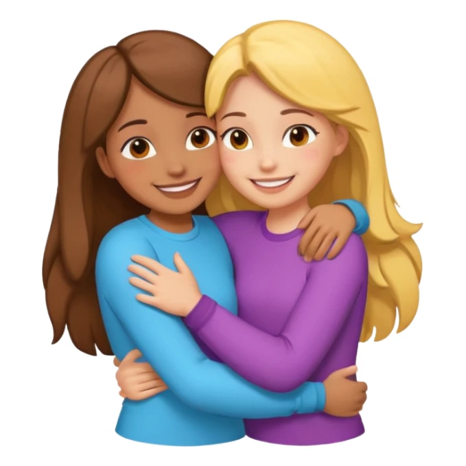 Make an best Friends Sticker in Cartoon Style sticker