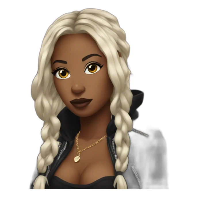 City girls rapper sticker