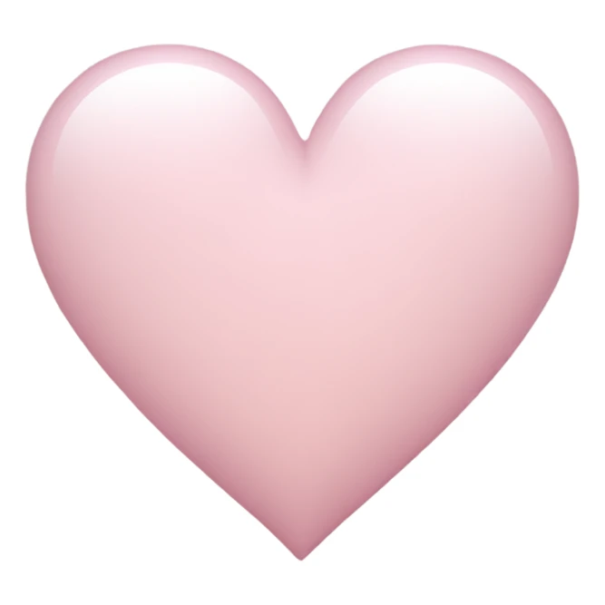 light light pink heart sticker