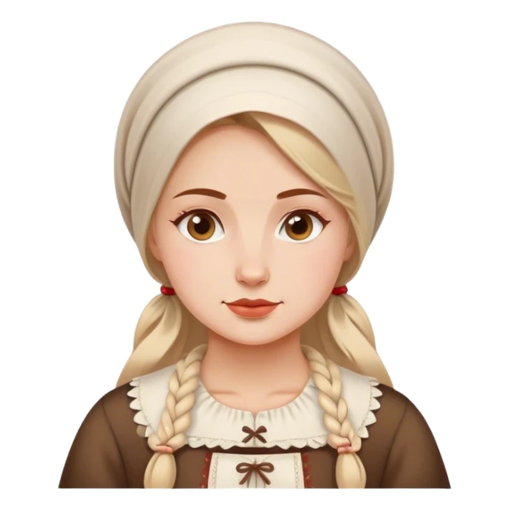 traditional polish european woman simple traditional  sticker
