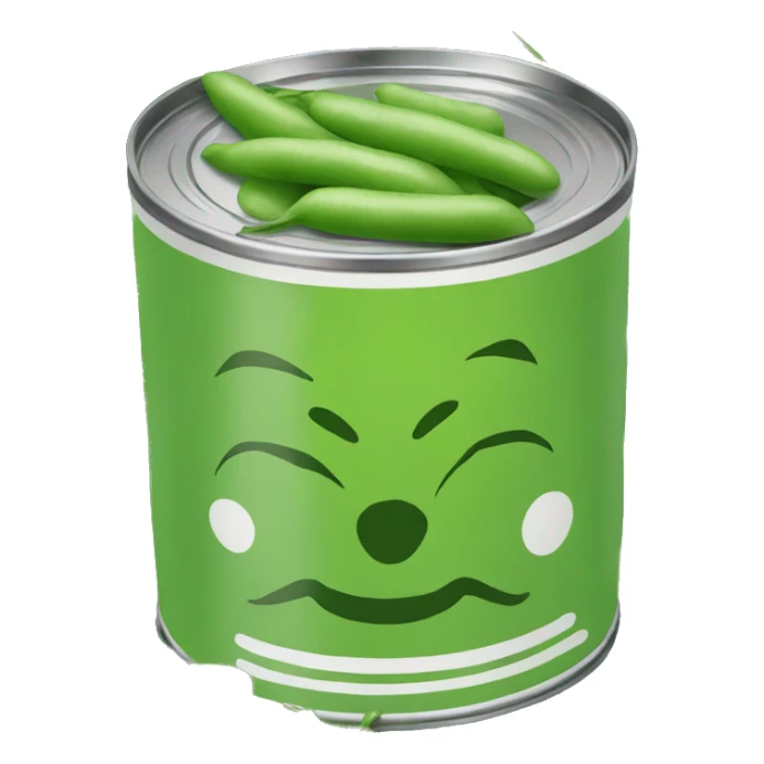 can with picture of green beans on the front sticker