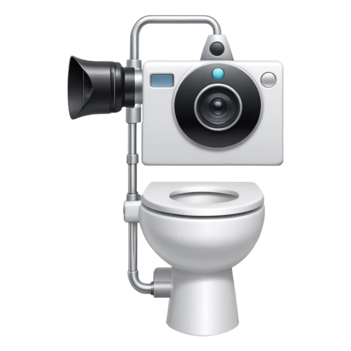 toilet with camera on head, skibidi toilet cameraman sticker