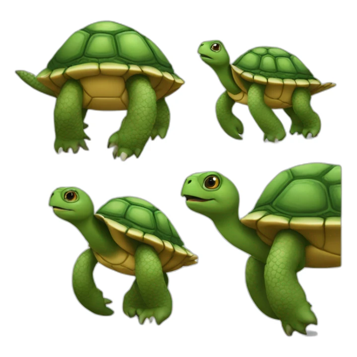 A giant nation of turtles and there is a turtle leader sticker