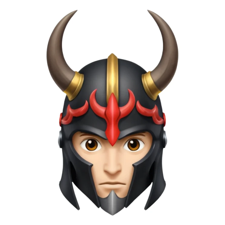 ares god of war black armour horned helmet sticker