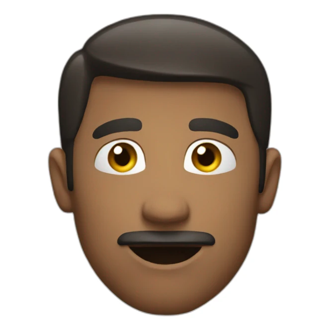 man emoji signal whatever(idont know) with 2 hand sticker