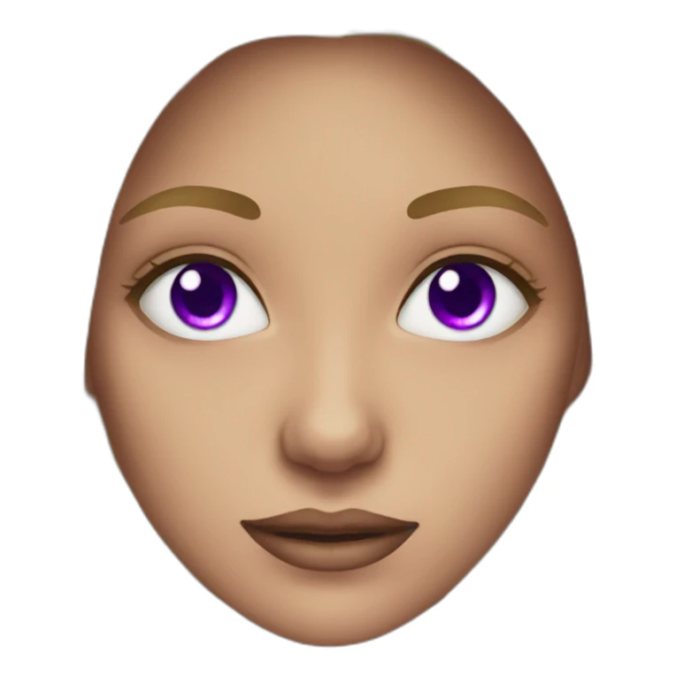 Women violet eyes sticker