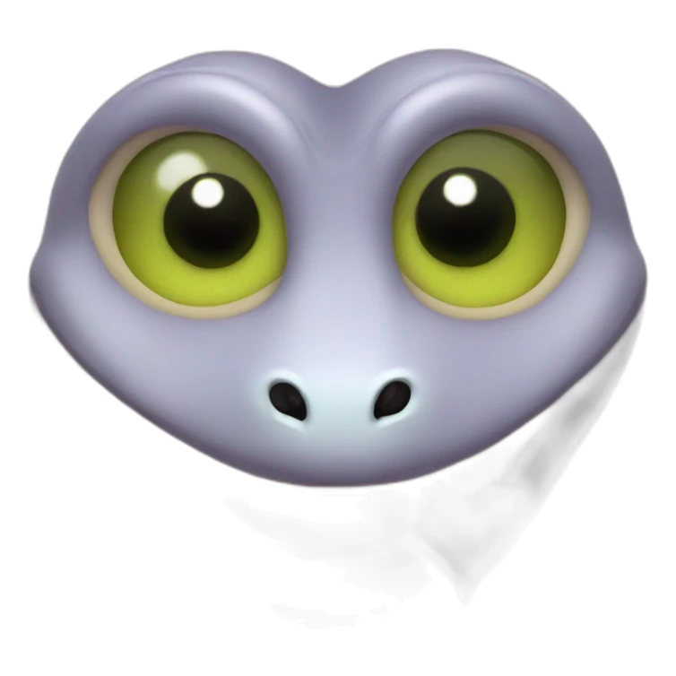  a snake with hearts in he's eyes sticker