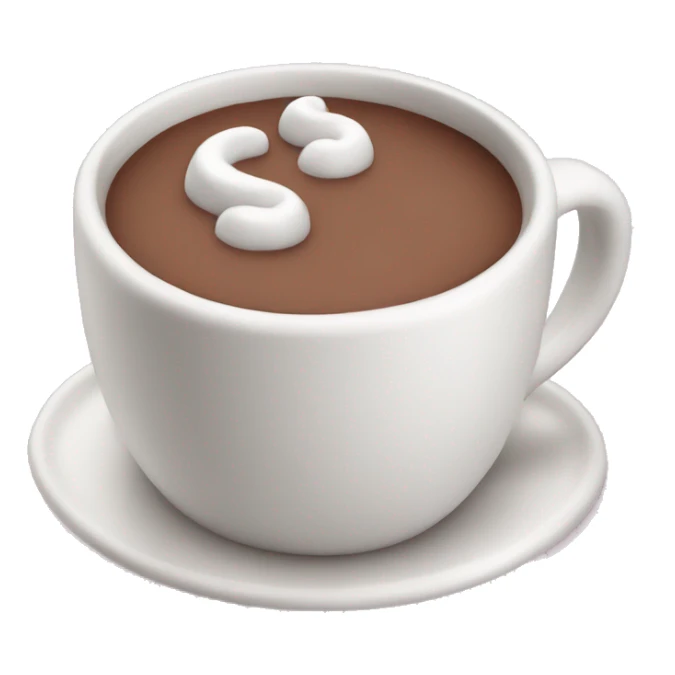 a baby pink cup of hot chocolate sticker