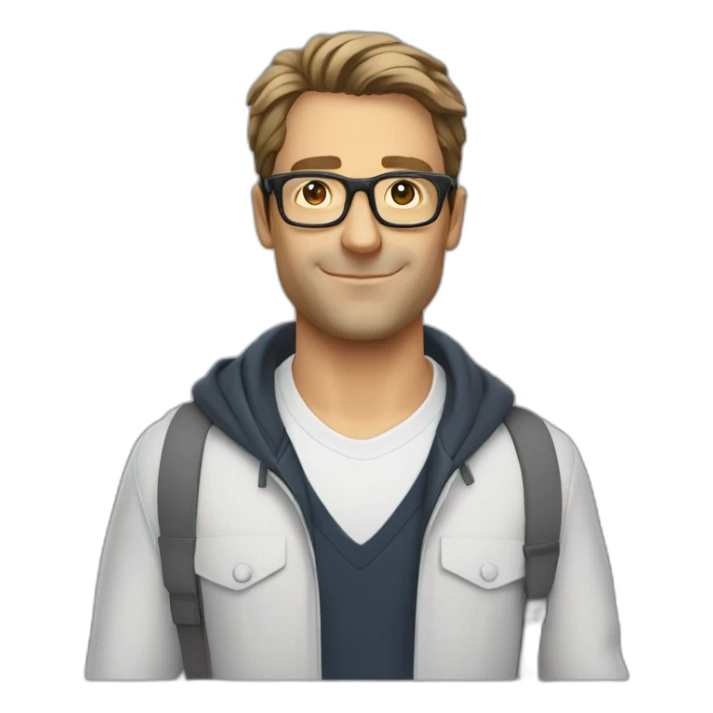 iconic fabien galthie with his glasses sticker