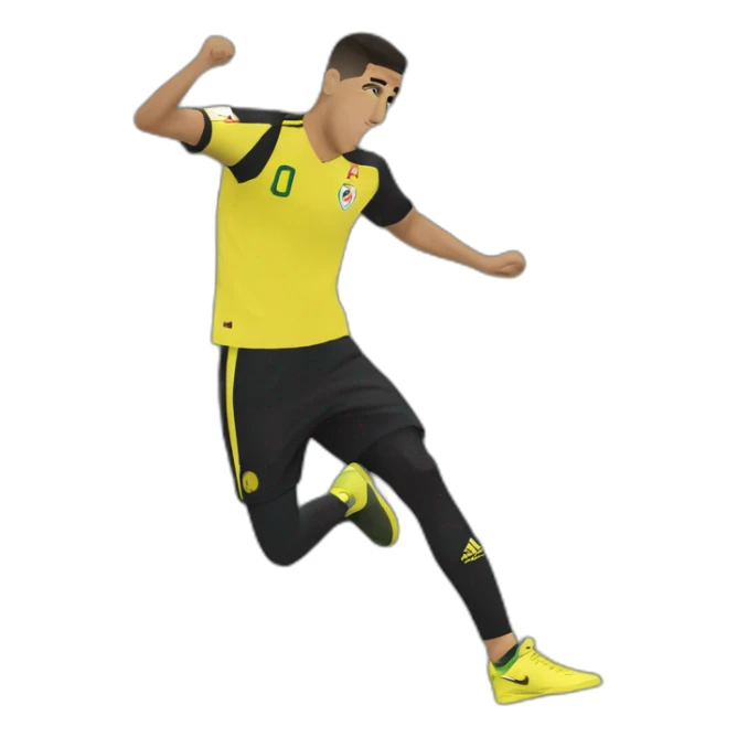 Hakimi qui fait un dab sticker
