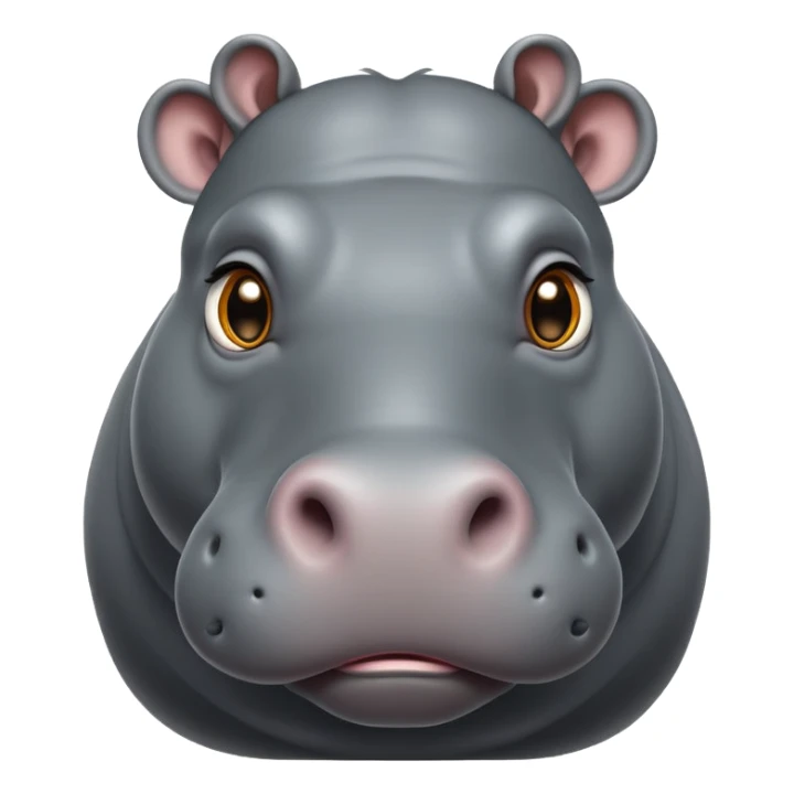 cinematic-noble-hippo-portrait-emoji,-poised-and-regal,-with-a-massive,-robust-build-and-a-smooth,-well-groomed-slate-gray-hide,-deep-set-soulful-eyes,-simplified-yet-sharp-and-sophisticated-features,-highly-detailed,-glowing-with-a-soft sticker