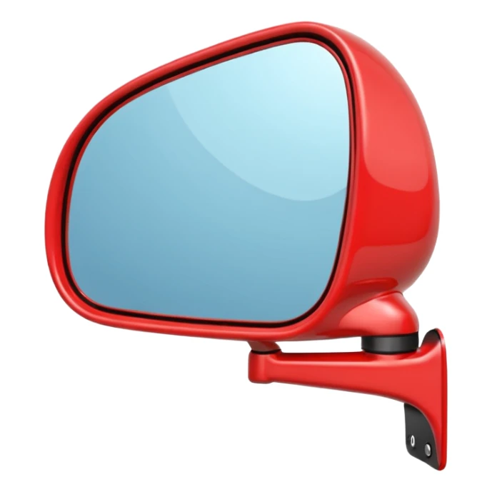 modern vehicle side mirror with reflective glass sticker