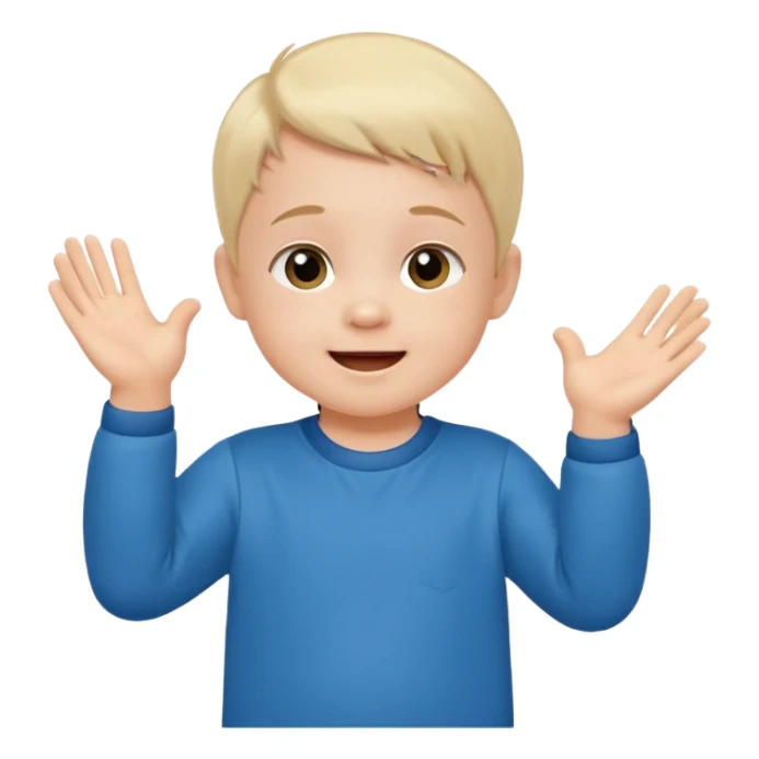 A toddler with a tiny jersey, clapping with adorable enthusiasm sticker