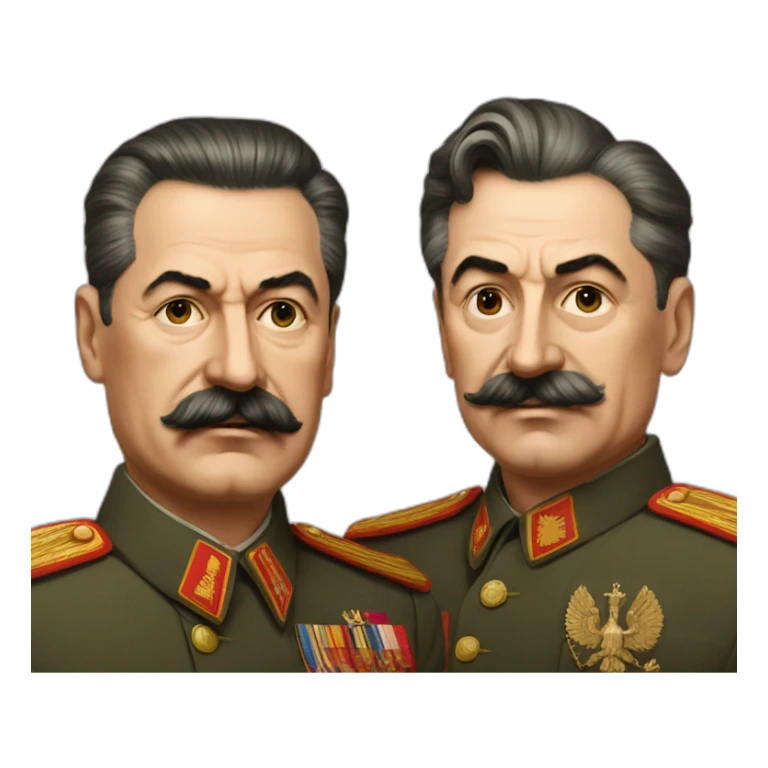 Stalin and Vladimir Poutin sticker