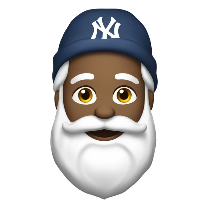santa wearing yankee shirt sticker