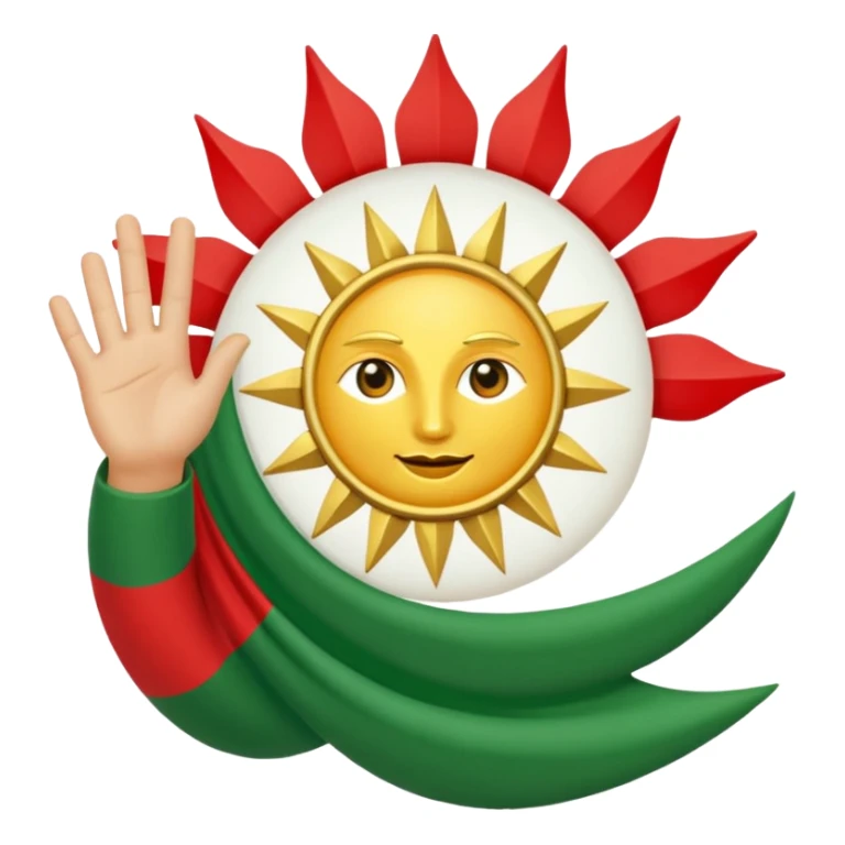 Kürdistan bayrağı sticker