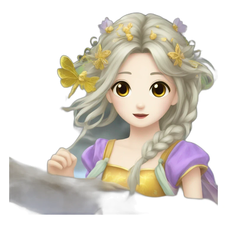 janpanese anime fairy tale sign sticker