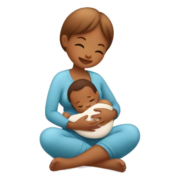 Little breastfeeding baby  sticker