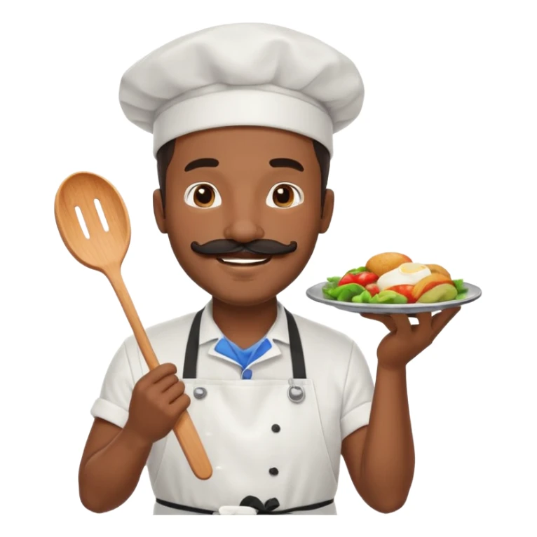 Food Truck Chef black man sticker