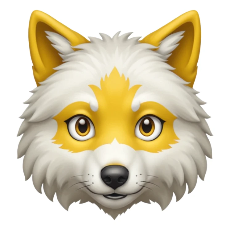 Loup Blanc réaliste pour twitch sticker