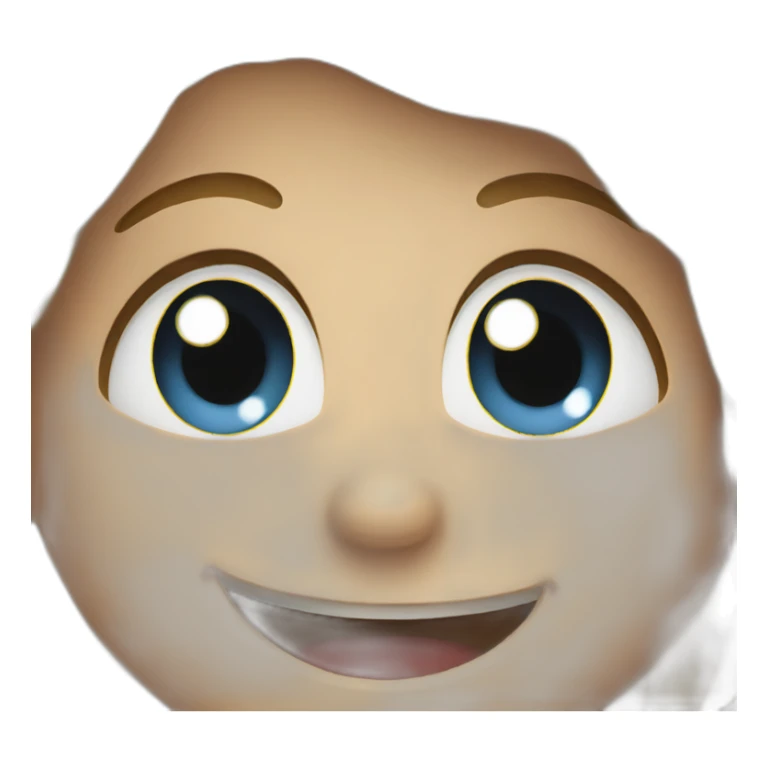 A smile literally up to your ears sticker