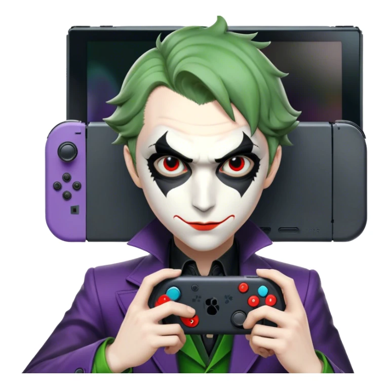 Persona 5 joker playing on The Nintendo switch sticker