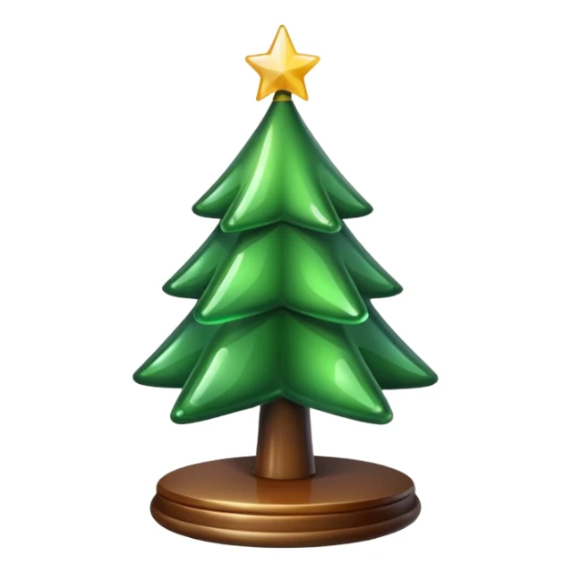 Christmas tree in the shape of glass  sticker