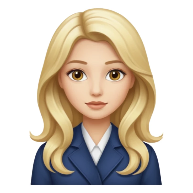 Cosmiatra en spa rubia con balayage cabello hasta la largo  sticker