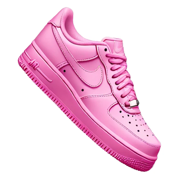Nike Air Force 1 pink sticker