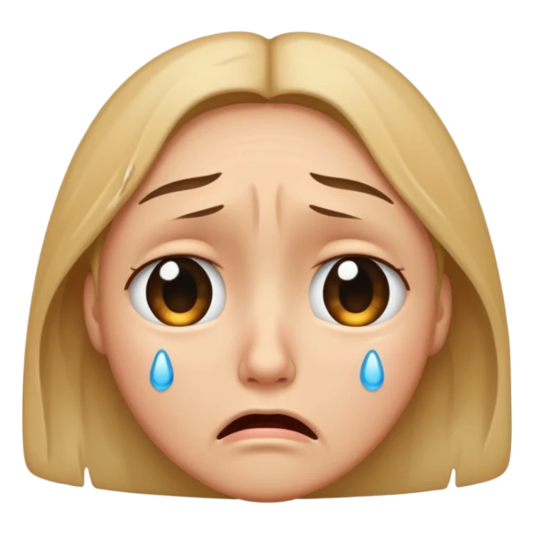 crying face emoji sticker