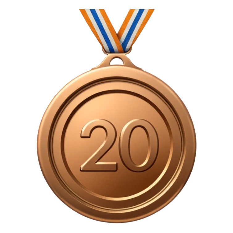 Create a medal which has an inscription "Brocation 2026" sticker