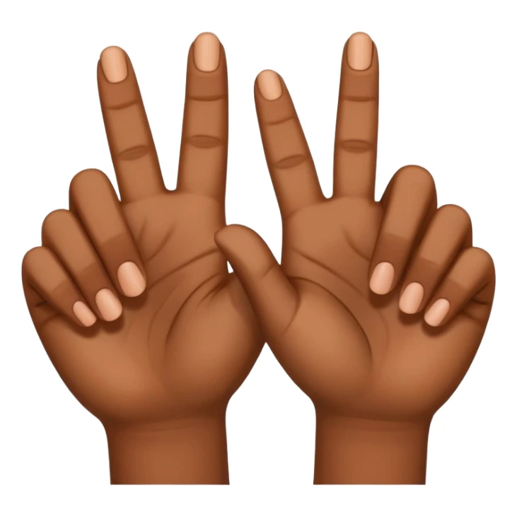 Do a mini dab with the thumb and index fingers sticker