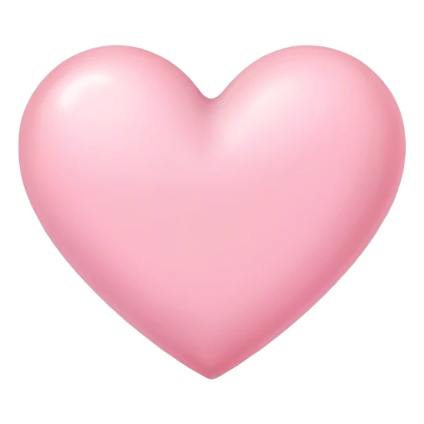 Pink pastel heart like the apple emoji ones ( the same shape)  sticker