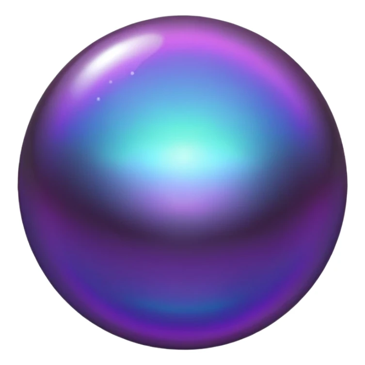 black and purple pearl sticker