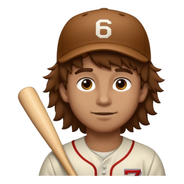 a baseball player with fluffy hair saying 67 sticker