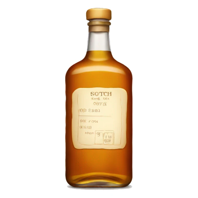 bottle of scotch sticker