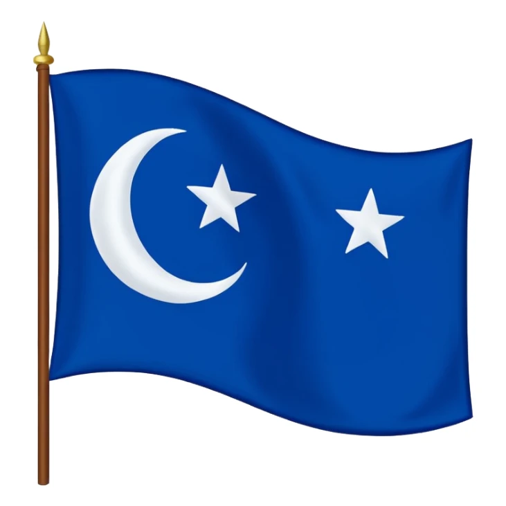 Gokturk flag emoji copy sticker