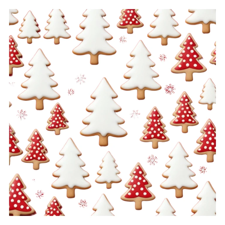 Christmas girly wallpaper with trees cookies chilling all in red colour sticker