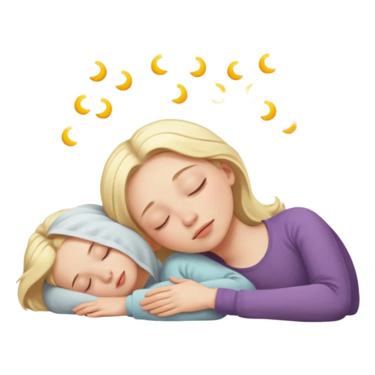 A blonde girl sleeping but make it look good sticker