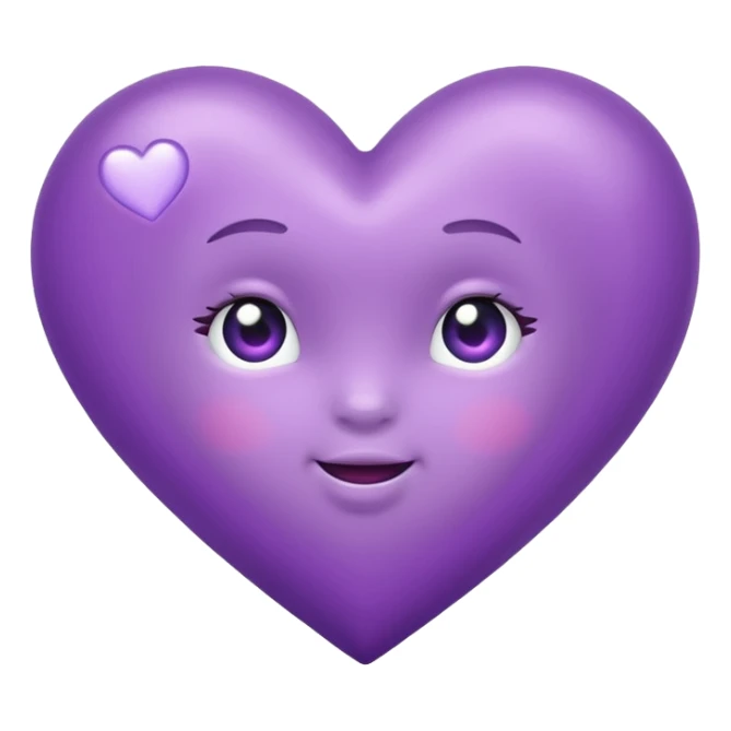 baby purple heart sticker