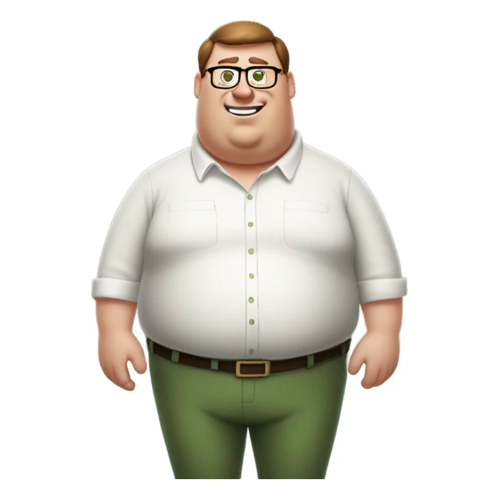 Peter griffin from the show “family guy” sticker