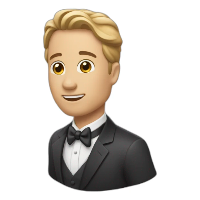 Un homme qui demande en mariage sticker