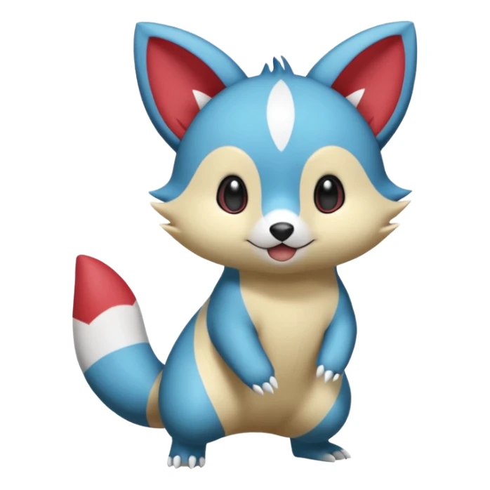 Sneasel-Furret-Oshawott-fusion sticker