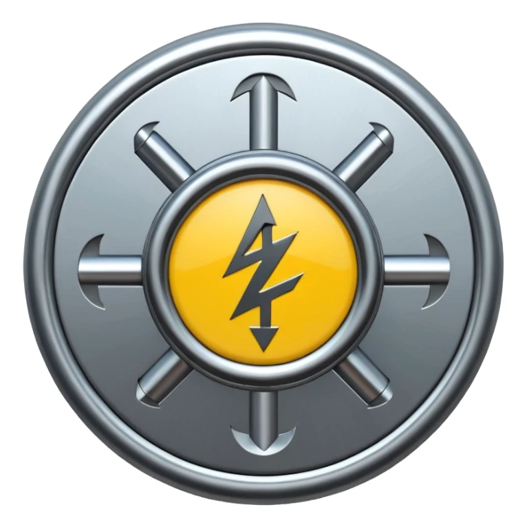 create a logo for company named Noor Electro mechanical Works LLC UAE with electricity symbol in center and mechanical symbols outer sticker