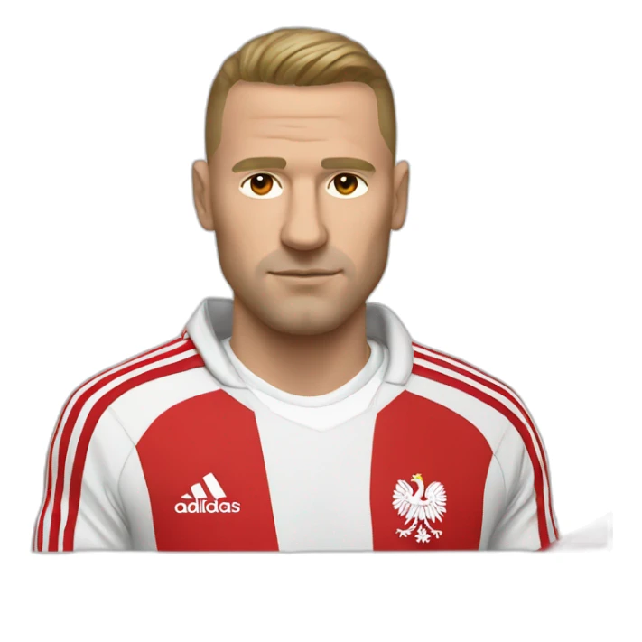poland hooligan in adidas suit sticker