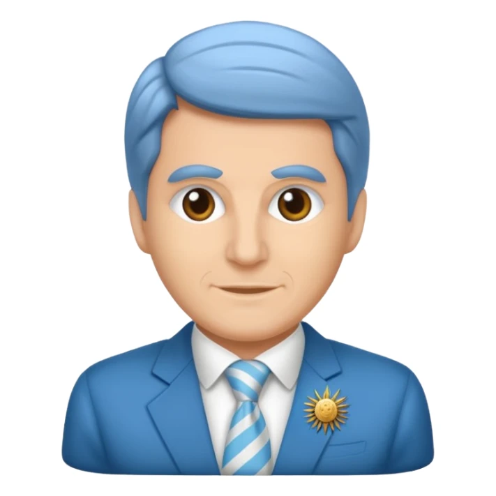 Javier Milei current president of Argentina sticker