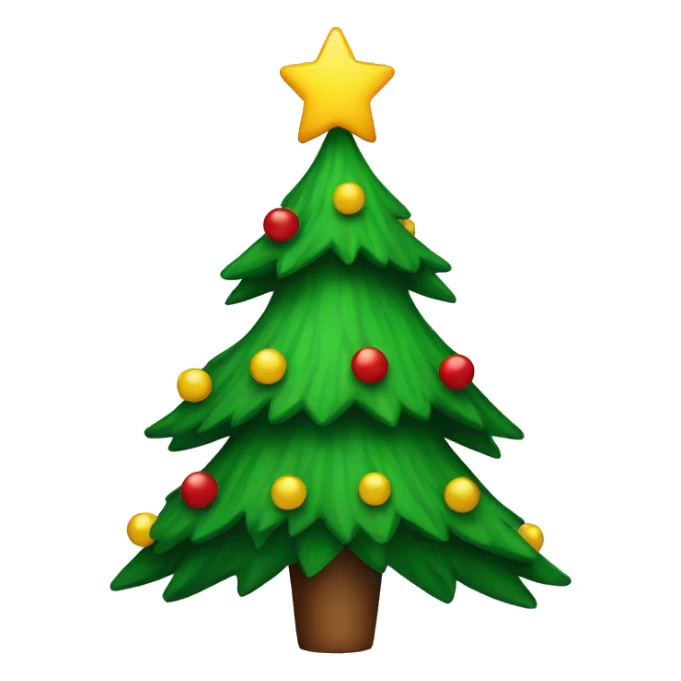 Christmas tree sticker