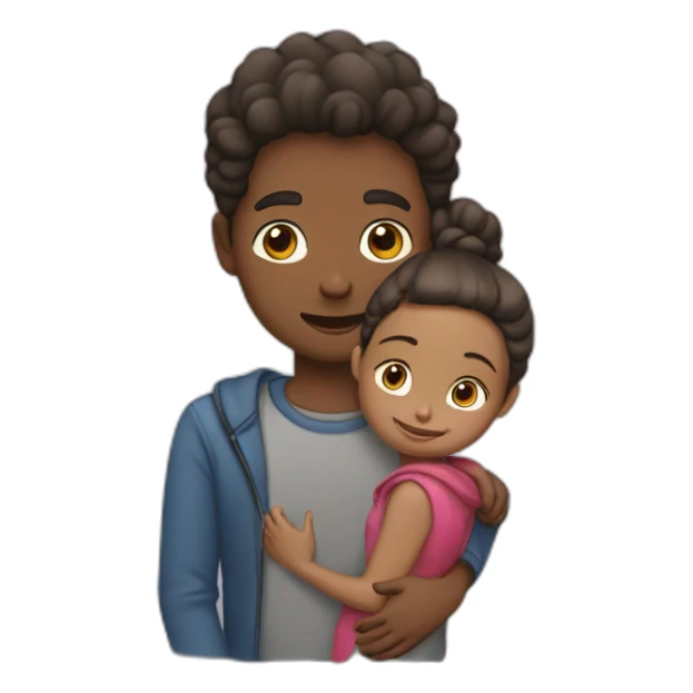 Un garçon et une fille qui s’embrasse  sticker