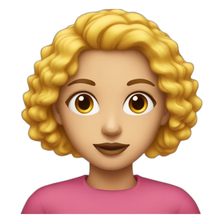 Femme avec coeur dans les yeux sticker