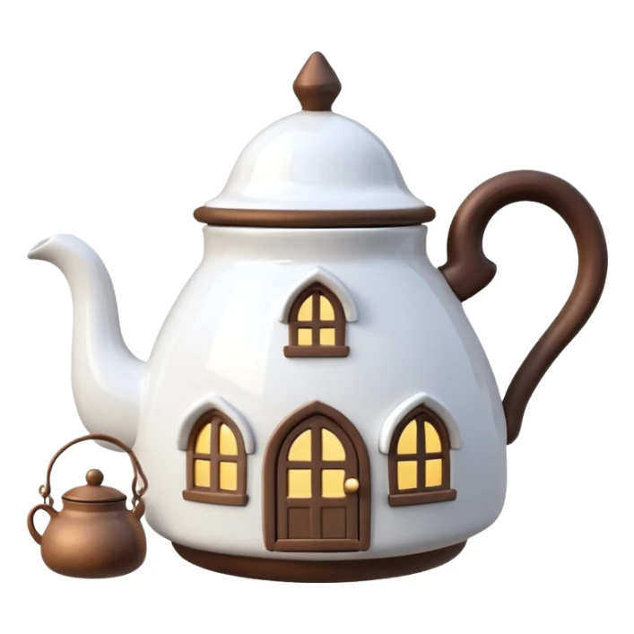 fairy cottage kettle sticker